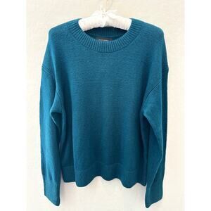 BANANA REPUBLIC | Teal Blue Cozy Crewneck Sweater NWT | Size Medium